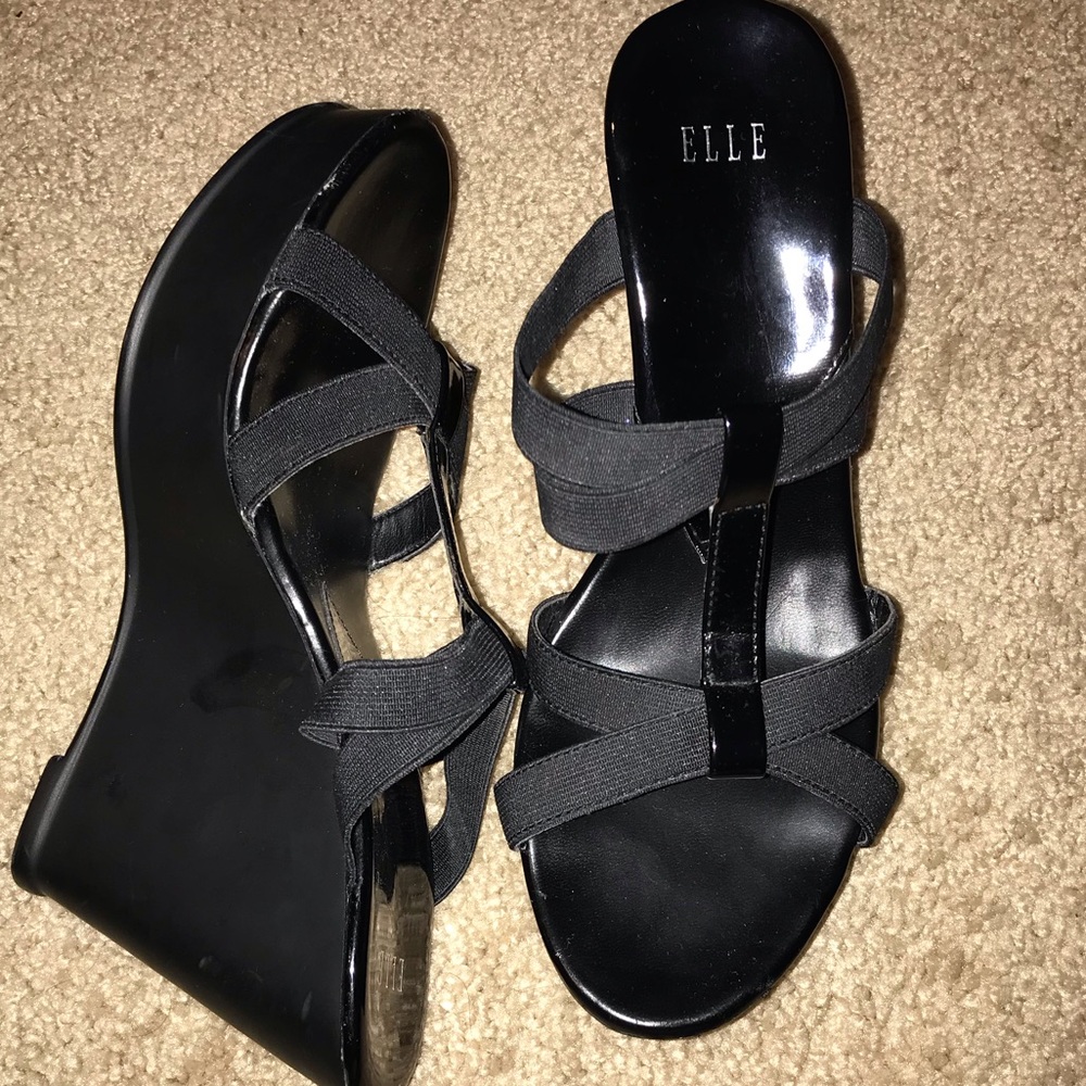 Elle strappy wedges